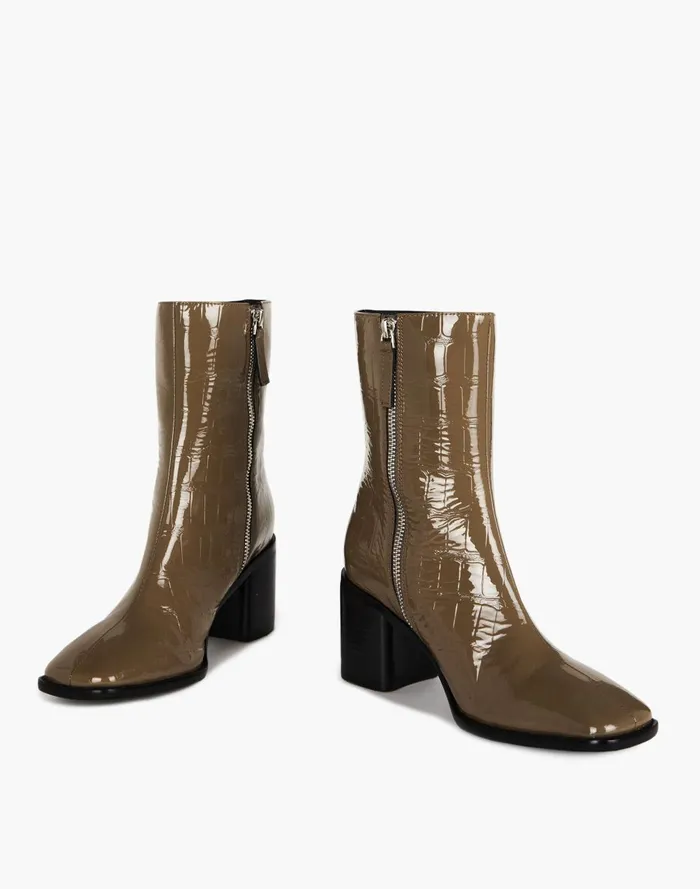 Women Boots Madewell Intentionally Blank Leather Contour Boots