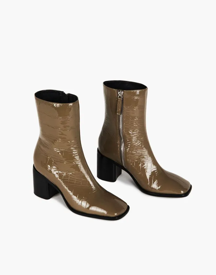 Women Boots Madewell Intentionally Blank Leather Contour Boots