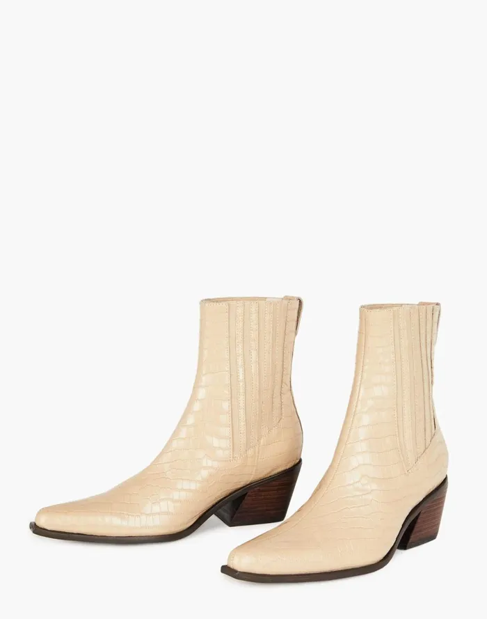 Women Boots Madewell Intentionally Blank Leather Hillary Boots