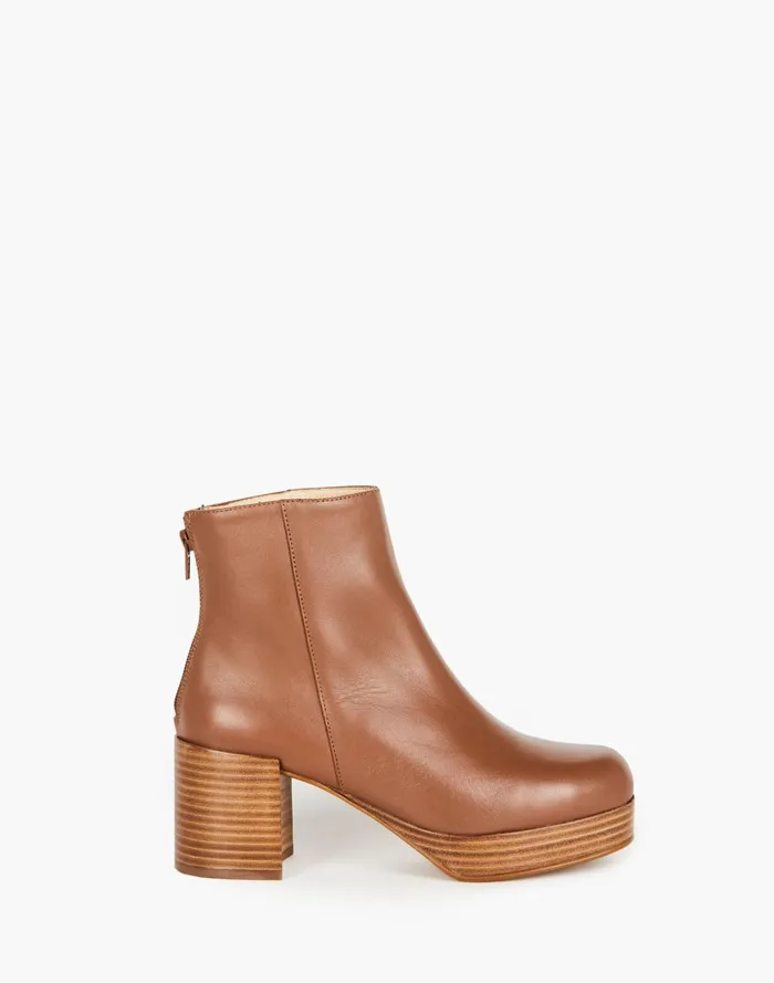 Women Boots Madewell Intentionally Blank Leather Speed Platform Boots
