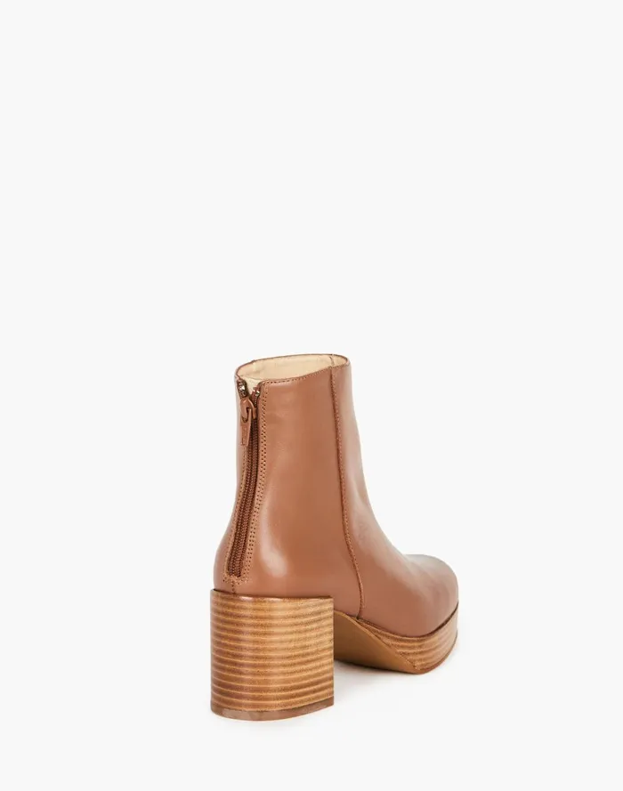 Women Boots Madewell Intentionally Blank Leather Speed Platform Boots