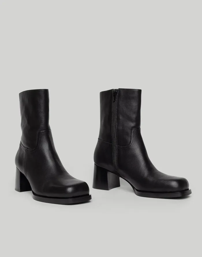 Women Boots Madewell Intentionally Blank Vico Heeled Boot