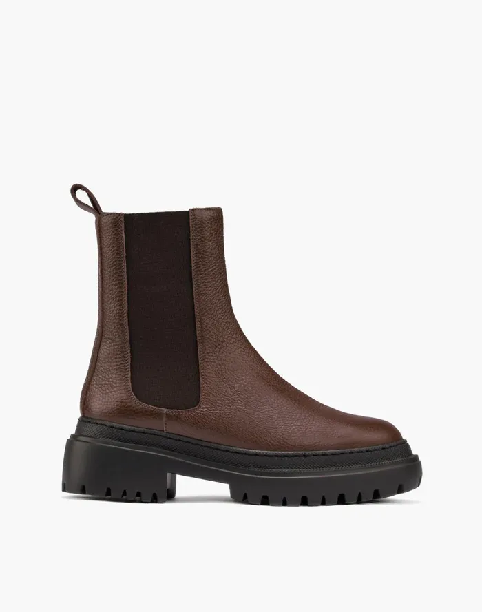 Women Boots Madewell Maguire ShearlingLined Leather Cortina Chelsea Boots