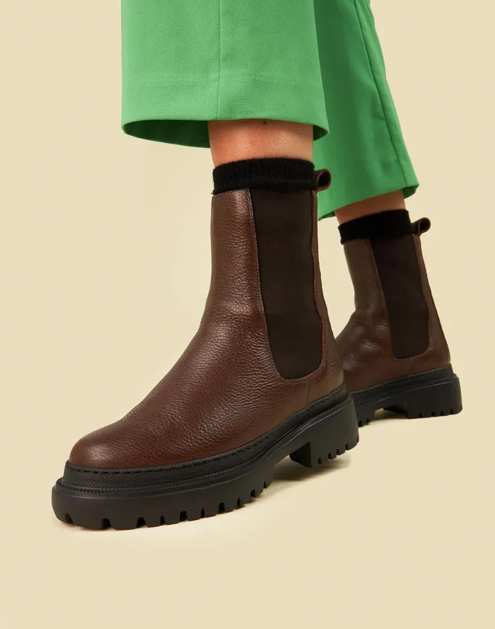 Women Boots Madewell Maguire ShearlingLined Leather Cortina Chelsea Boots