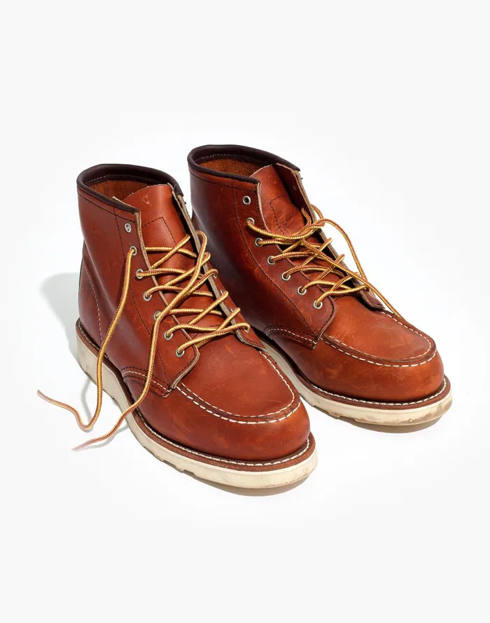 Women Boots Madewell Red Wing 6Inch Moc LaceUp Boots