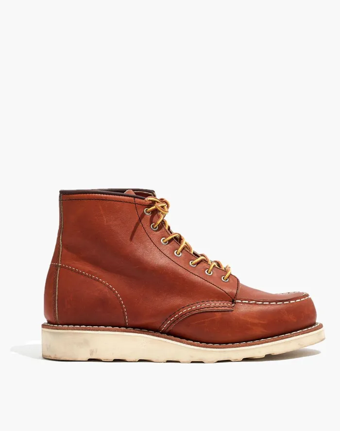 Women Boots Madewell Red Wing 6Inch Moc LaceUp Boots