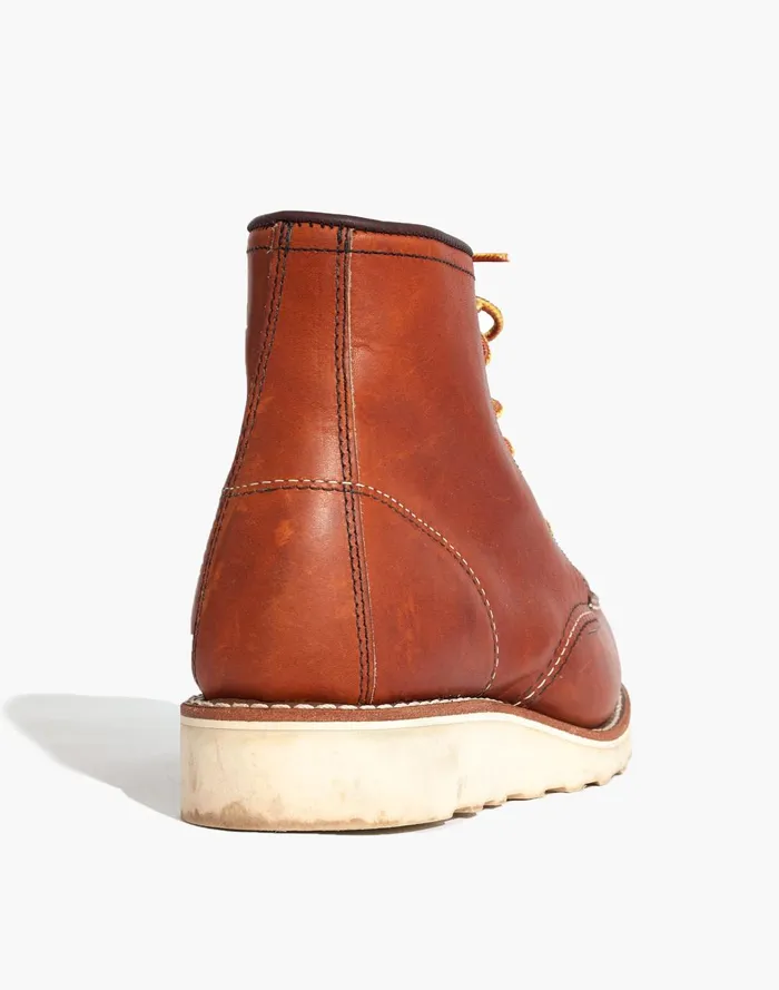 Women Boots Madewell Red Wing 6Inch Moc LaceUp Boots