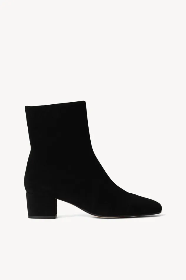 Women Boots STAUD STAUD AIMEE SHORT BOOT BLACK SUEDE