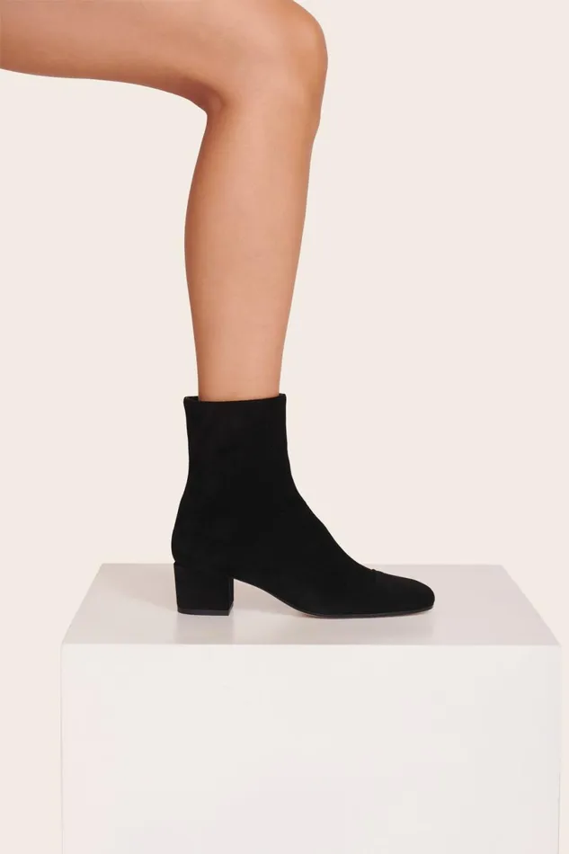 Women Boots STAUD STAUD AIMEE SHORT BOOT BLACK SUEDE Women Boots STAUD STAUD AIMEE SHORT BOOT BLACK SUEDE