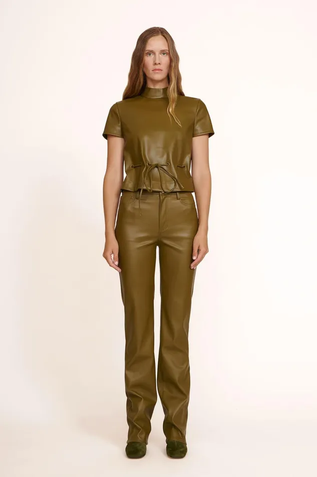 Women Boots STAUD STAUD AIMEE SHORT BOOT OLIVE SUEDE Women Boots STAUD STAUD AIMEE SHORT BOOT OLIVE SUEDE