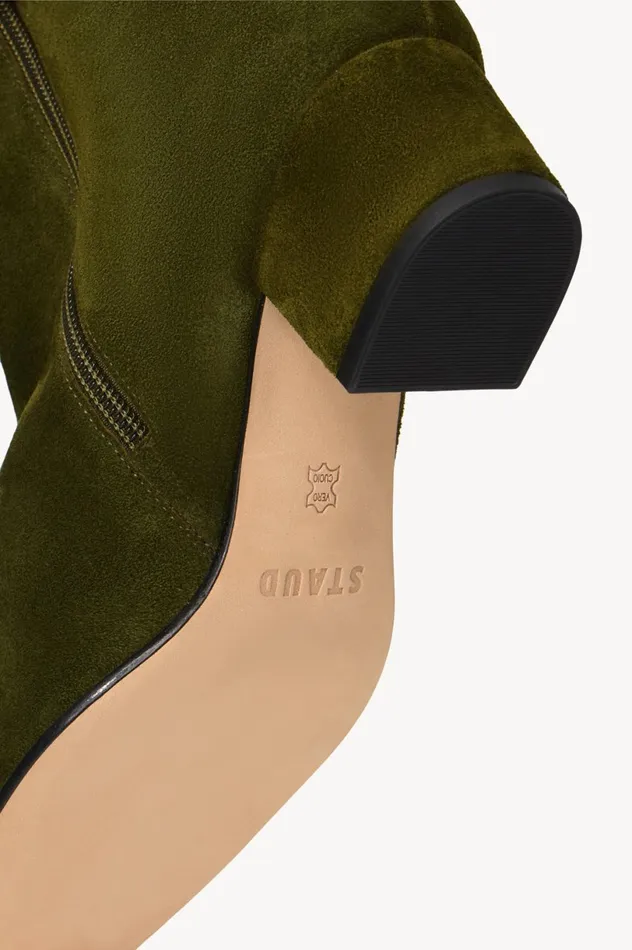 Women Boots STAUD STAUD AIMEE SHORT BOOT OLIVE SUEDE Women Boots STAUD STAUD AIMEE SHORT BOOT OLIVE SUEDE
