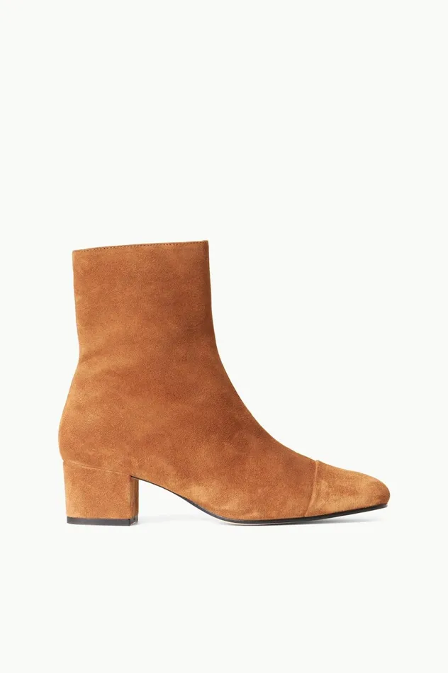 Women Boots STAUD STAUD AIMEE SHORT BOOT TAN SUEDE