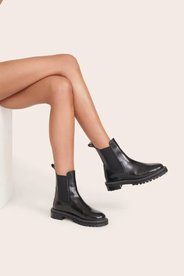 Women Boots STAUD STAUD DUTCH BOOT BLACK Women Boots STAUD STAUD DUTCH BOOT BLACK