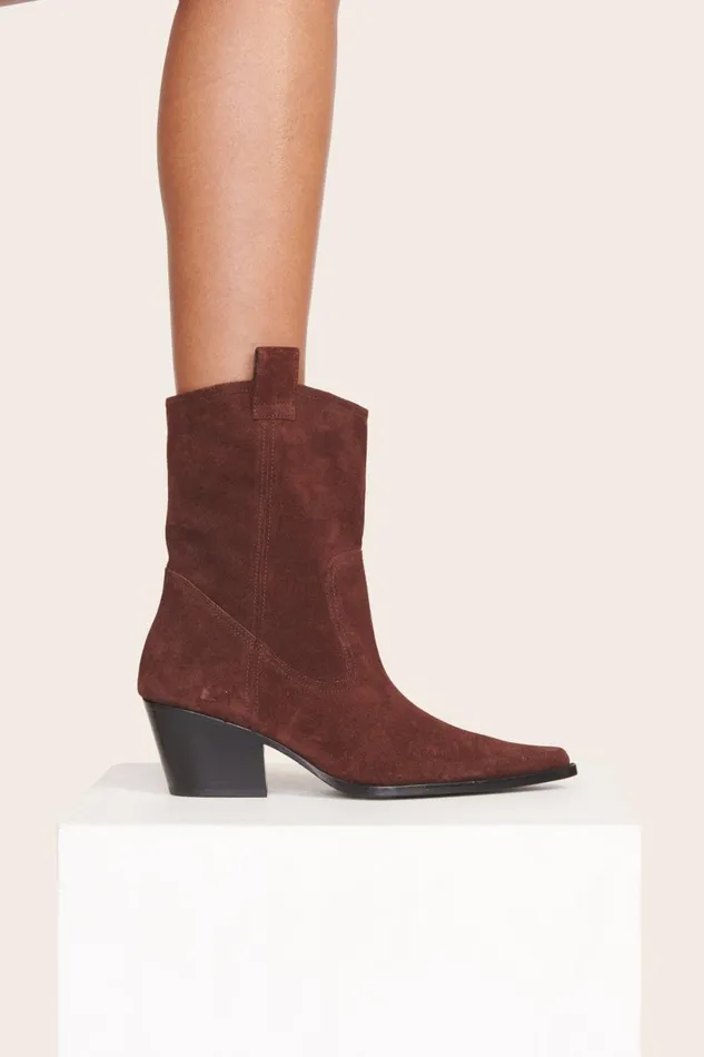 Women Boots STAUD STAUD JUNE BOOT MAHOGANY Women Boots STAUD STAUD JUNE BOOT MAHOGANY