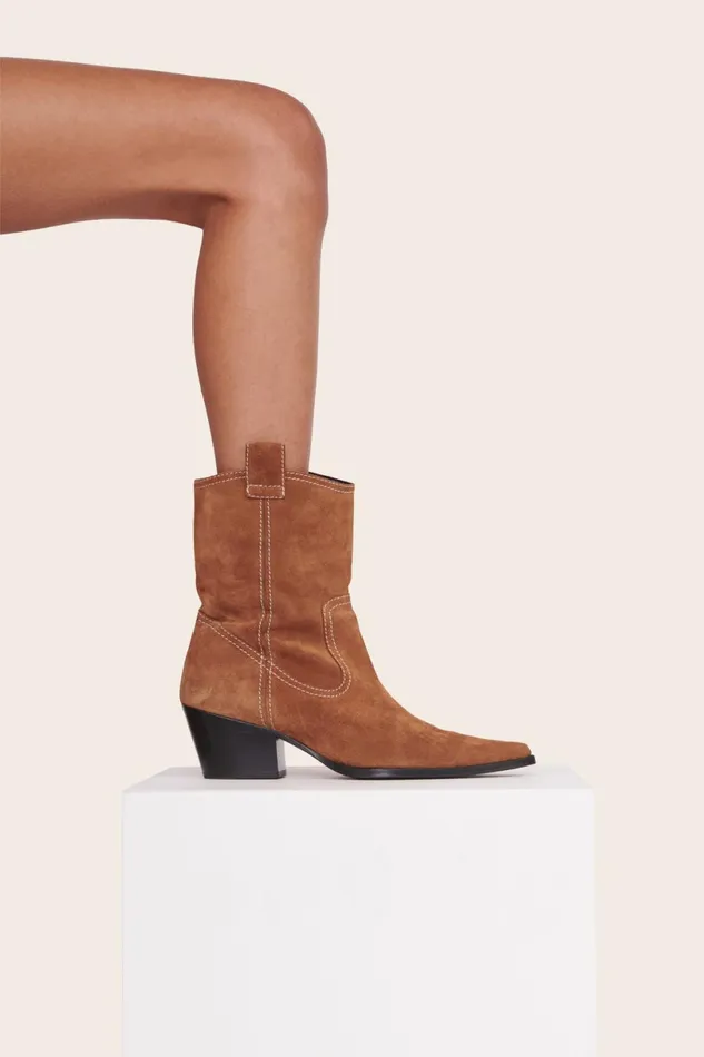 Women Boots STAUD STAUD JUNE BOOT TAN SUEDE Women Boots STAUD STAUD JUNE BOOT TAN SUEDE