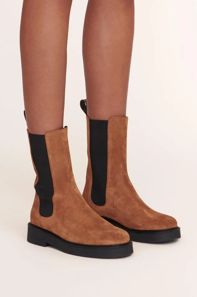 Women Boots STAUD STAUD PALAMINO BOOT TAN BLACK Women Boots STAUD STAUD PALAMINO BOOT TAN BLACK