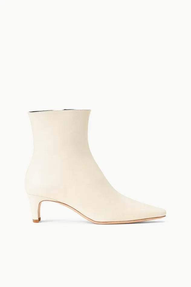 Women Boots STAUD STAUD WALLY ANKLE BOOT CREAM