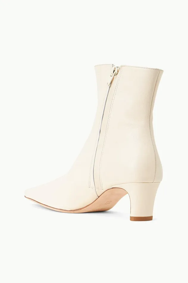 Women Boots STAUD STAUD WALLY ANKLE BOOT CREAM Women Boots STAUD STAUD WALLY ANKLE BOOT CREAM