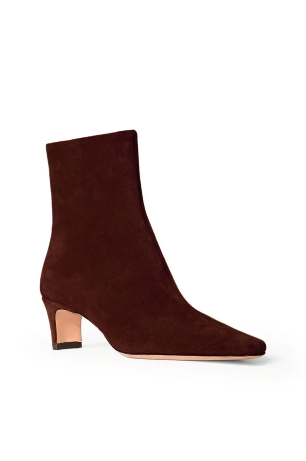 Women Boots STAUD STAUD WALLY ANKLE BOOT MAHOGANY SUEDE Women Boots STAUD STAUD WALLY ANKLE BOOT MAHOGANY SUEDE