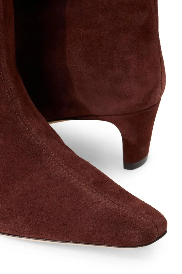 Women Boots STAUD STAUD WALLY ANKLE BOOT MAHOGANY SUEDE Women Boots STAUD STAUD WALLY ANKLE BOOT MAHOGANY SUEDE