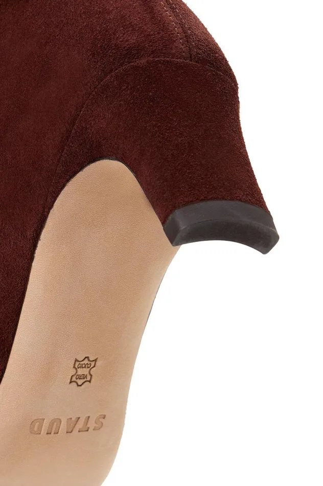 Women Boots STAUD STAUD WALLY ANKLE BOOT MAHOGANY SUEDE Women Boots STAUD STAUD WALLY ANKLE BOOT MAHOGANY SUEDE