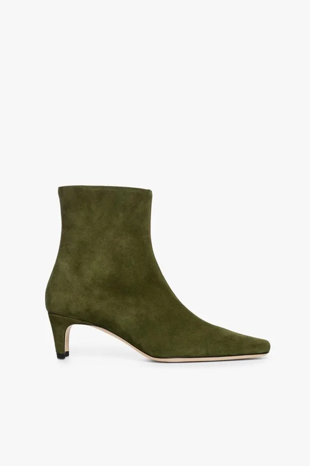 Women Boots STAUD STAUD WALLY ANKLE BOOT OLIVE