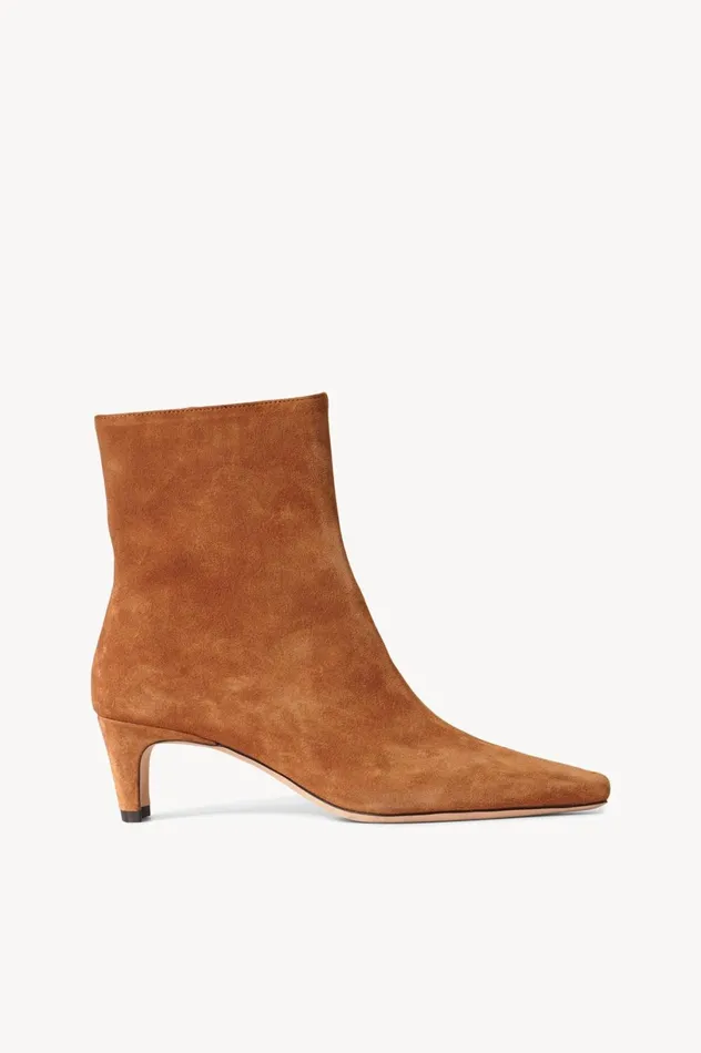 Women Boots STAUD STAUD WALLY ANKLE BOOT TAN SUEDE