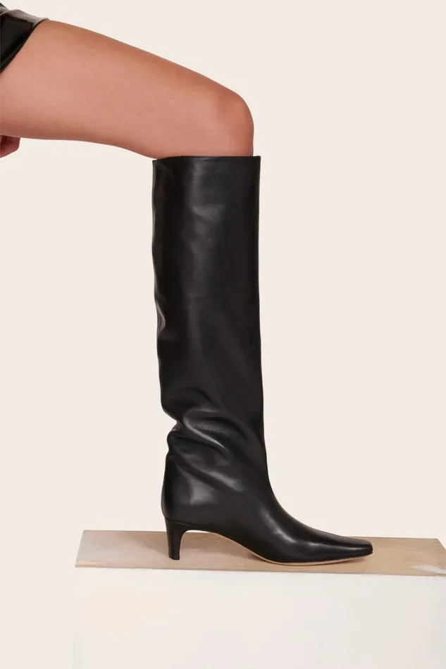 Women Boots STAUD STAUD WALLY BOOT BLACK Women Boots STAUD STAUD WALLY BOOT BLACK