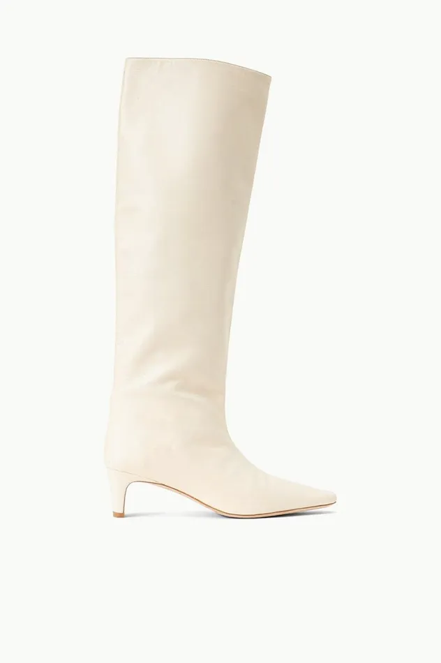 Women Boots STAUD STAUD WALLY BOOT CREAM