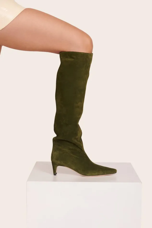 Women Boots STAUD STAUD WALLY BOOT OLIVE Women Boots STAUD STAUD WALLY BOOT OLIVE