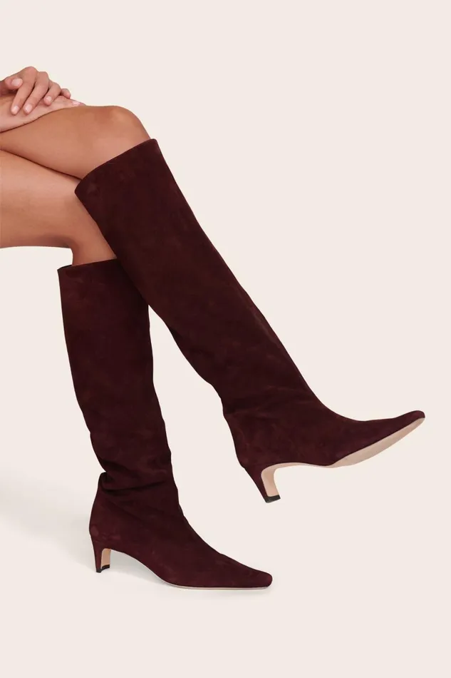 Women Boots STAUD STAUD WALLY BOOT PLUM Women Boots STAUD STAUD WALLY BOOT PLUM