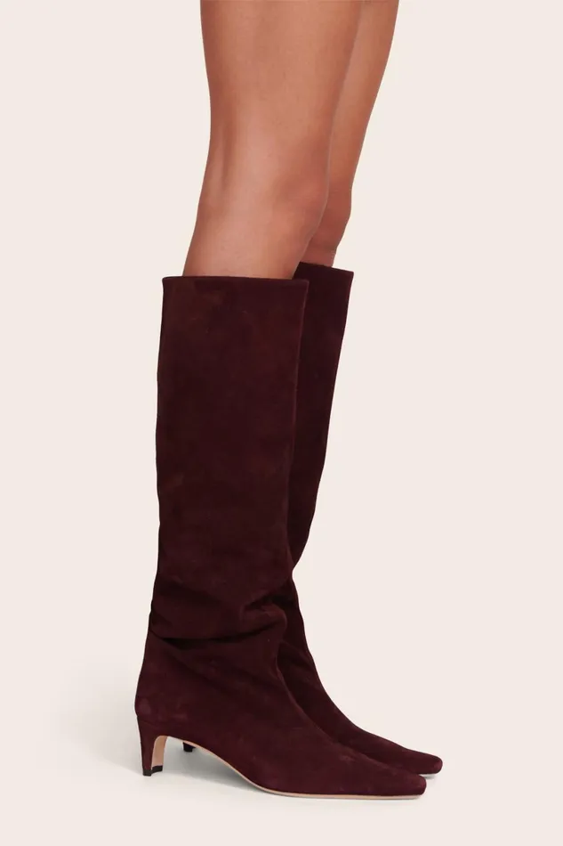 Women Boots STAUD STAUD WALLY BOOT PLUM Women Boots STAUD STAUD WALLY BOOT PLUM