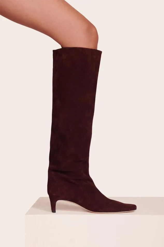 Women Boots STAUD STAUD WALLY BOOT PLUM Women Boots STAUD STAUD WALLY BOOT PLUM