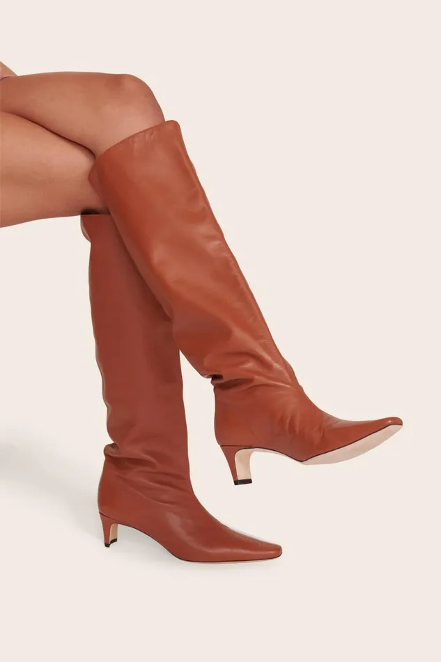 Women Boots STAUD STAUD WALLY BOOT TAN Women Boots STAUD STAUD WALLY BOOT TAN
