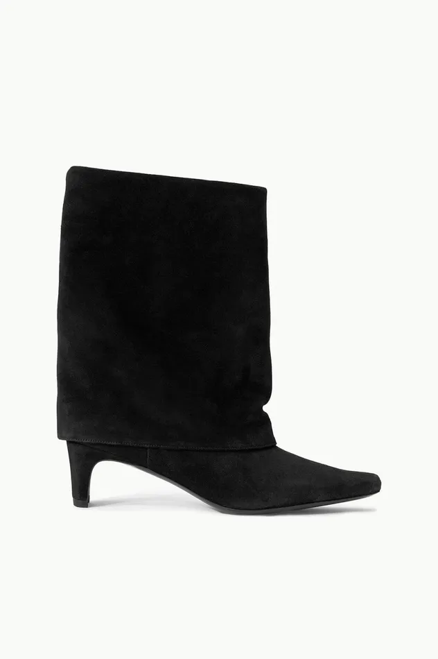Women Boots STAUD STAUD WALLY FOLDOVER BOOT BLACK