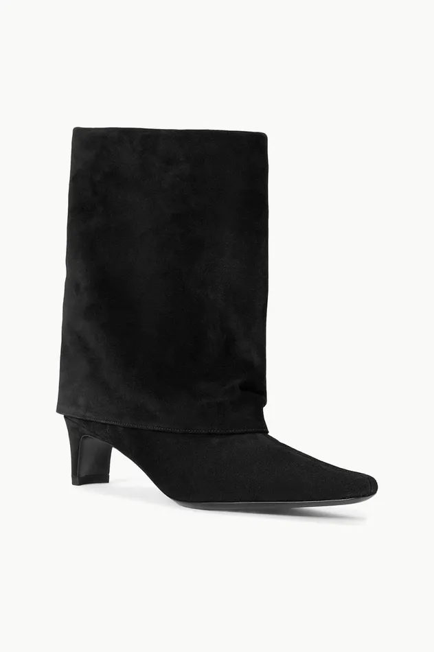 Women Boots STAUD STAUD WALLY FOLDOVER BOOT BLACK Women Boots STAUD STAUD WALLY FOLDOVER BOOT BLACK