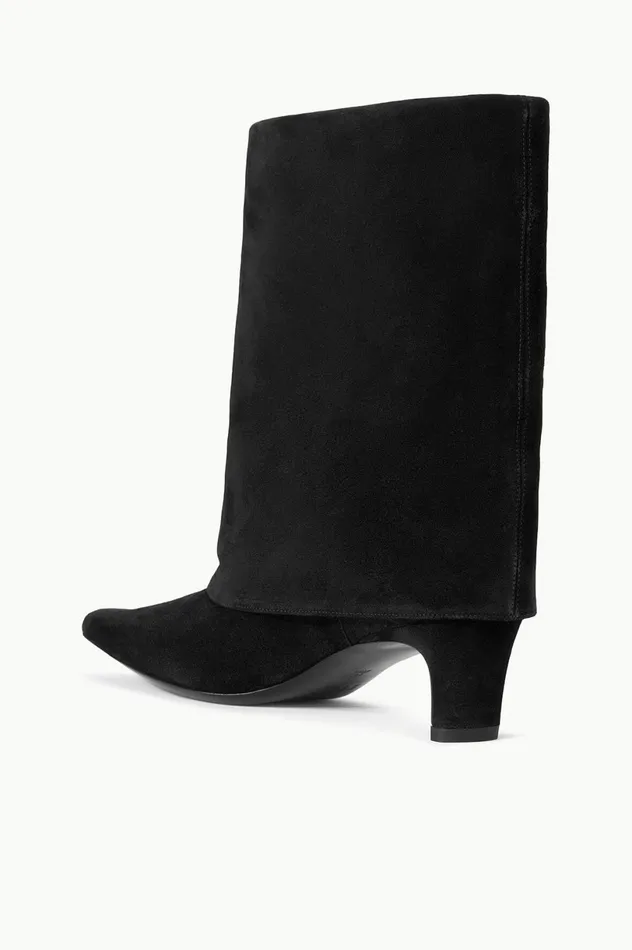 Women Boots STAUD STAUD WALLY FOLDOVER BOOT BLACK Women Boots STAUD STAUD WALLY FOLDOVER BOOT BLACK