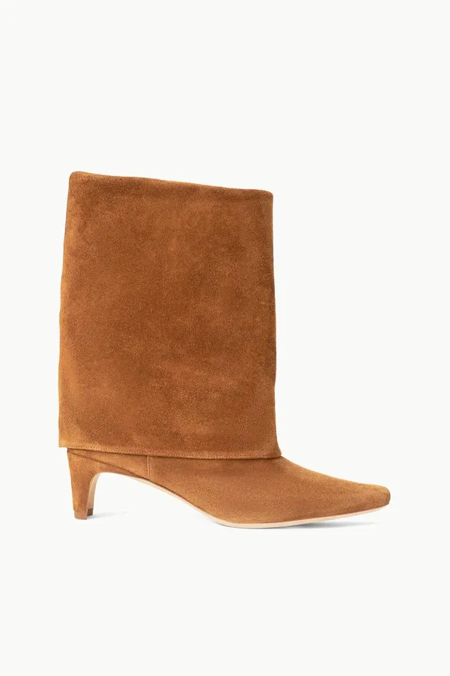 Women Boots STAUD STAUD WALLY FOLDOVER BOOT TAN