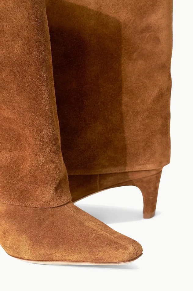 Women Boots STAUD STAUD WALLY FOLDOVER BOOT TAN