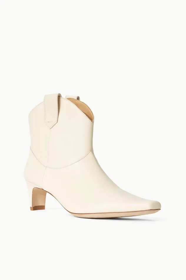Women Boots STAUD STAUD WESTERN WALLY ANKLE BOOT CREAM Women Boots STAUD STAUD WESTERN WALLY ANKLE BOOT CREAM