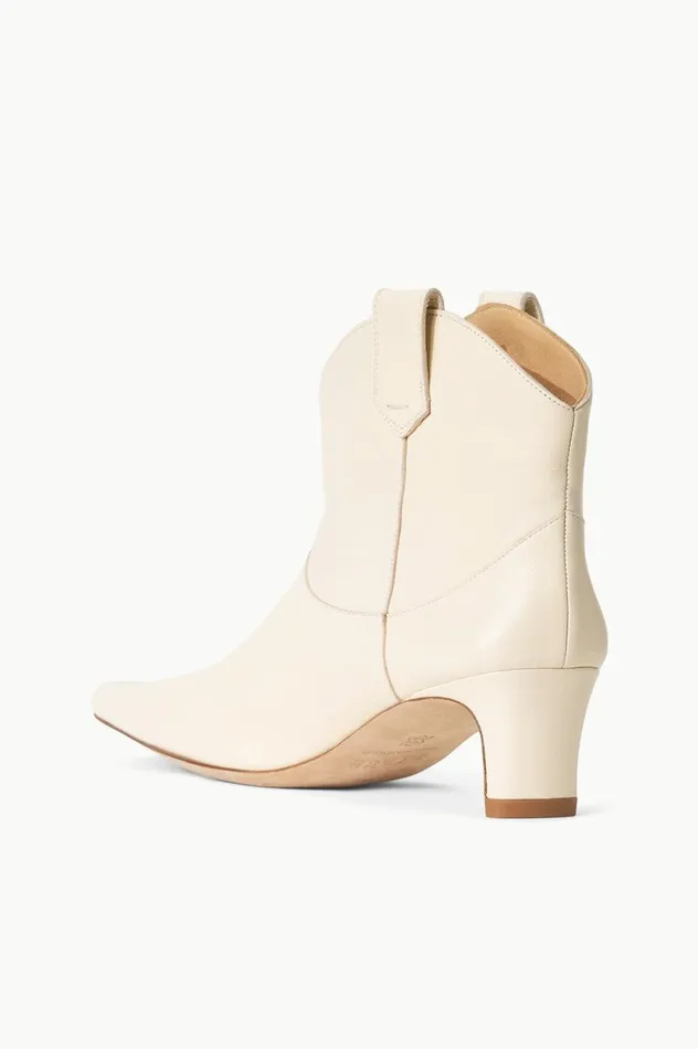 Women Boots STAUD STAUD WESTERN WALLY ANKLE BOOT CREAM Women Boots STAUD STAUD WESTERN WALLY ANKLE BOOT CREAM