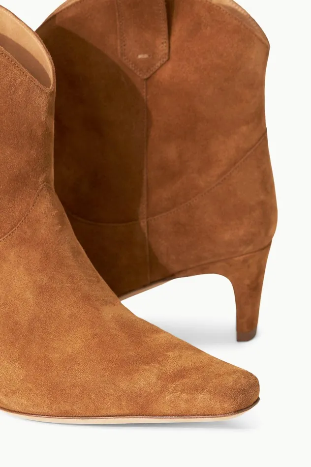 Women Boots STAUD STAUD WESTERN WALLY ANKLE BOOT TAN Women Boots STAUD STAUD WESTERN WALLY ANKLE BOOT TAN