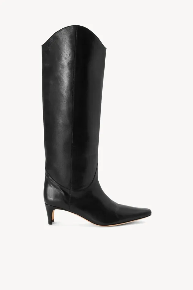 Women Boots STAUD STAUD WESTERN WALLY BOOT BLACK
