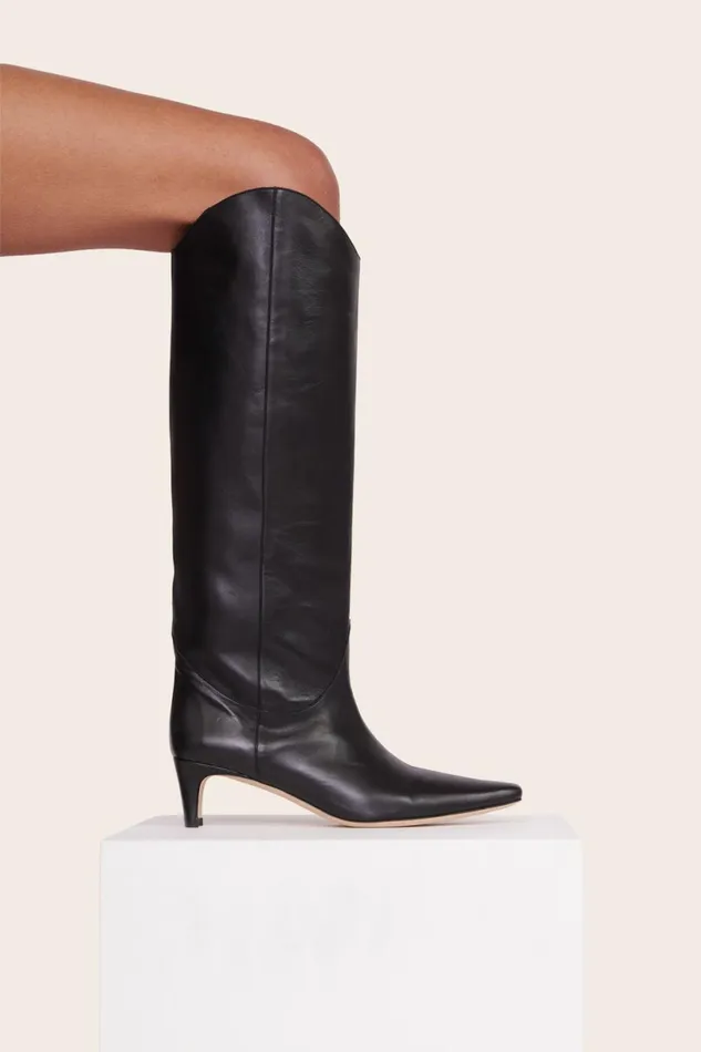 Women Boots STAUD STAUD WESTERN WALLY BOOT BLACK Women Boots STAUD STAUD WESTERN WALLY BOOT BLACK