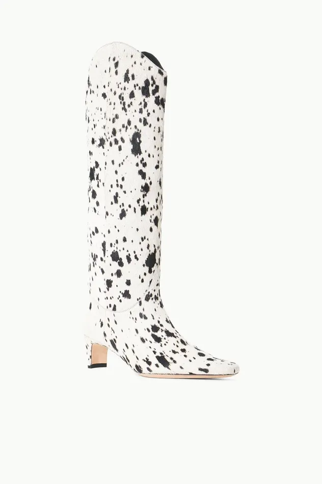 Women Boots STAUD STAUD WESTERN WALLY BOOT BLACK and WHITE HAIRCALF Women Boots STAUD STAUD WESTERN WALLY BOOT BLACK and WHITE HAIRCALF