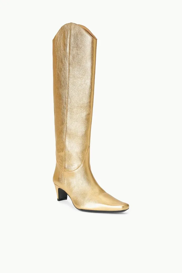Women Boots STAUD STAUD WESTERN WALLY BOOT GOLD Women Boots STAUD STAUD WESTERN WALLY BOOT GOLD