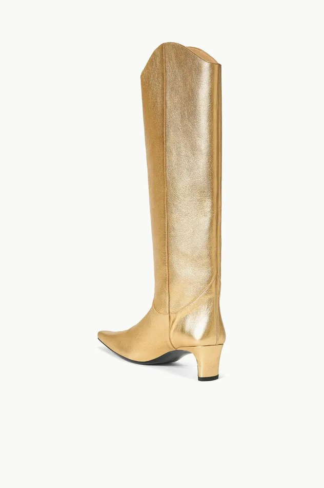 Women Boots STAUD STAUD WESTERN WALLY BOOT GOLD Women Boots STAUD STAUD WESTERN WALLY BOOT GOLD