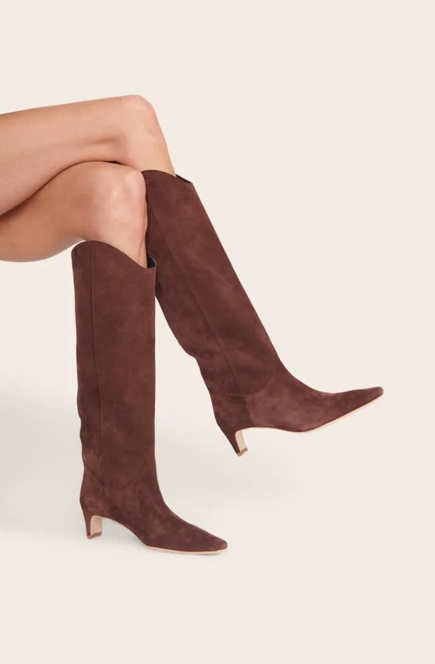 Women Boots STAUD STAUD WESTERN WALLY BOOT MAHOGANY Women Boots STAUD STAUD WESTERN WALLY BOOT MAHOGANY