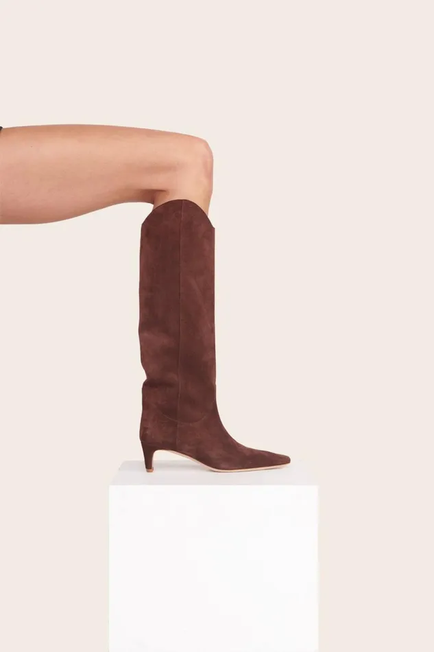 Women Boots STAUD STAUD WESTERN WALLY BOOT MAHOGANY Women Boots STAUD STAUD WESTERN WALLY BOOT MAHOGANY