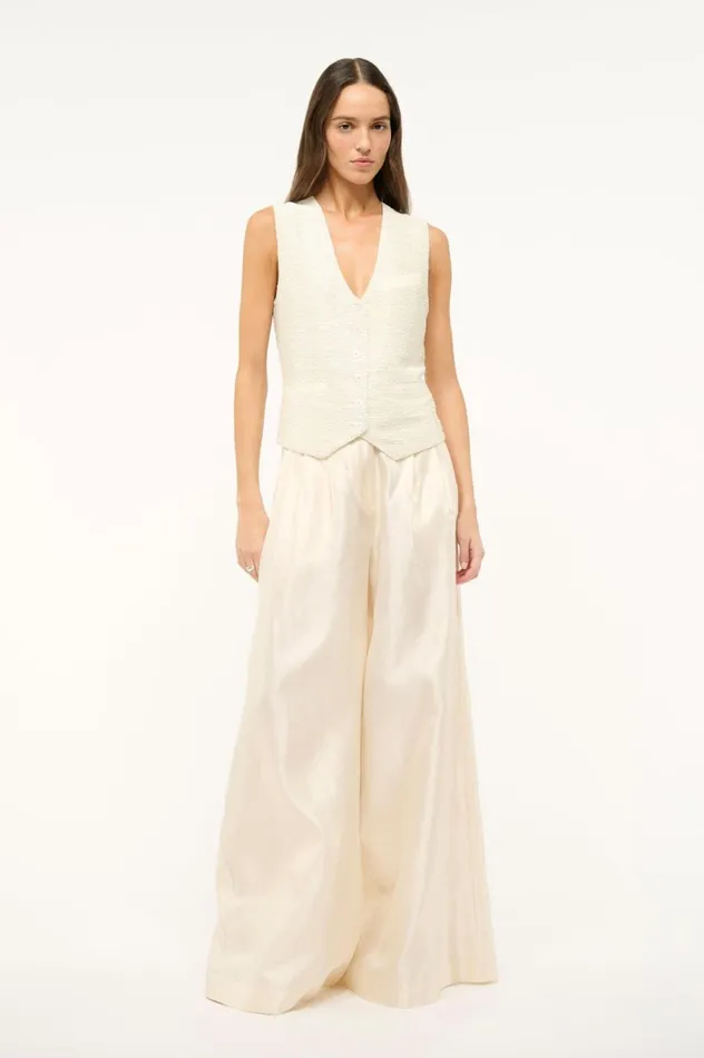 Women Bridal STAUD STAUD BRETT VEST IVORY Women Bridal STAUD STAUD BRETT VEST IVORY